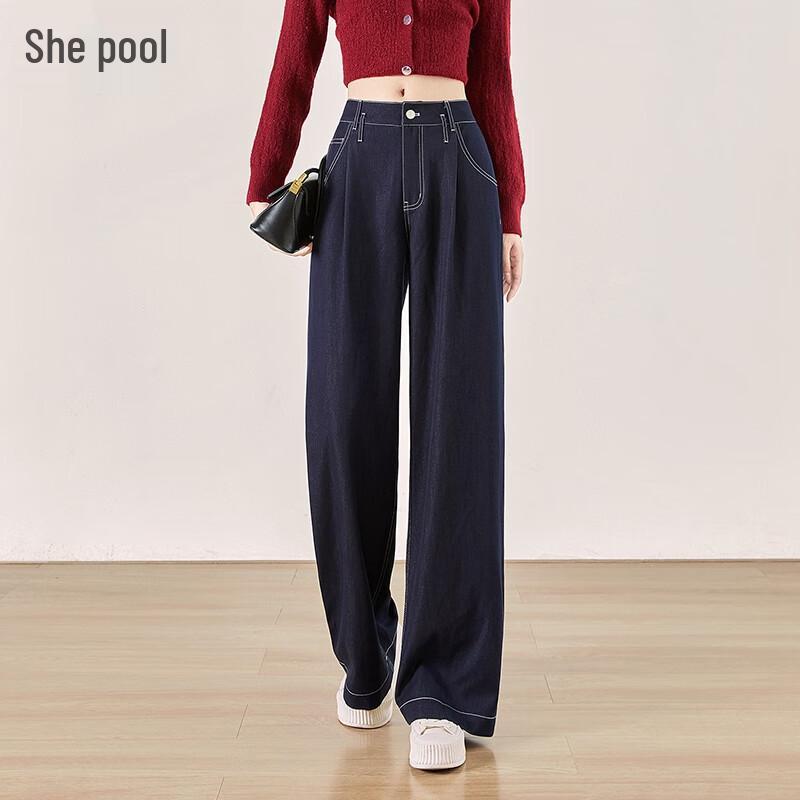 

Women s High-Waist Loose Wide-Leg Drapey Pants S