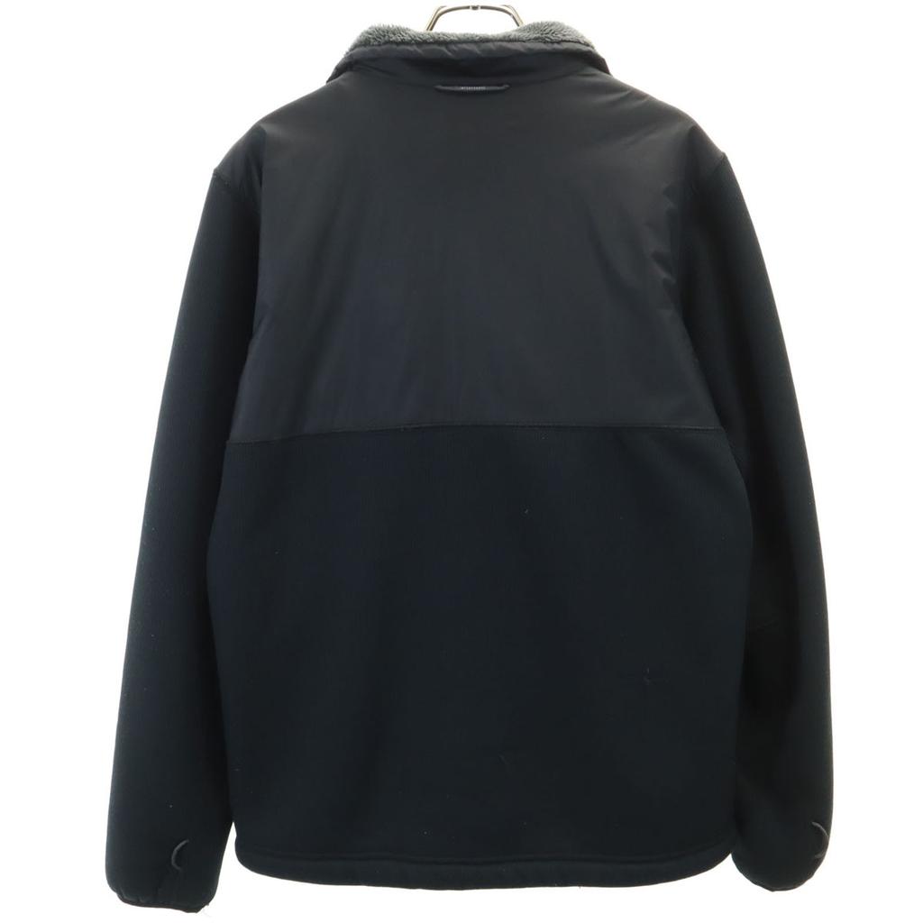 Columbia Waffle fleece Jacket M black Reversible Outdoor Men's Used