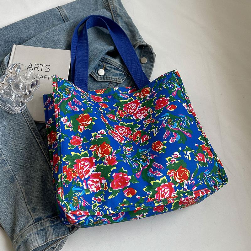Northeast Ancient Style Floral Bag Ethnic Large Flower Fashionable Personality Large Capacity Handbag One Shoulder Tote Bag Women