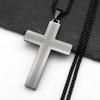 Christian Cross Stainless Steel Jesus Christ Amulet Pendant Necklace for Women Men Gold Color Chain Necklaces Jewelry Gift