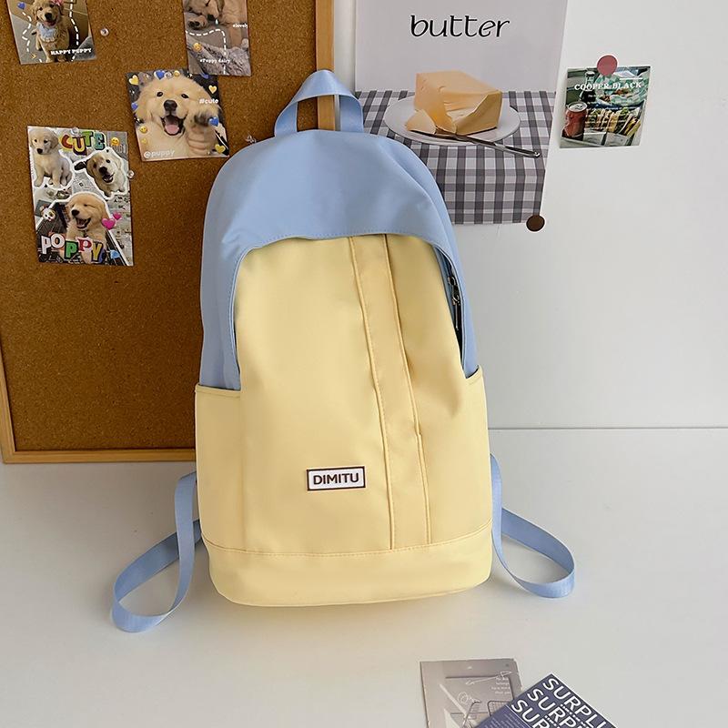 Korean Version of High value and Large capacity Schoolbag Female Niche Backpack Junior High School CampusUses High School CampusUses Small Fresh