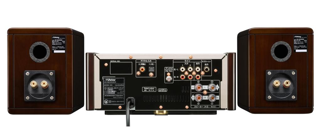 JVC Kenwood Victor Compact Component High Resolution Sound Source Compatible Wood Cone Series Playback/Bluetooth EX-HR99