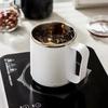 1PC Coffee Cup with Handle Lid Straw Insulated Cup Vacuum Stainless Steel Double Layer Large Capacity Portable Traveling