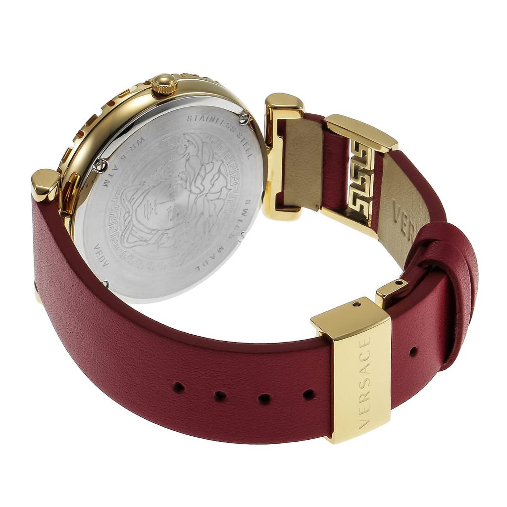 Watch Palazzo Empire Red Dial Stainless Steel Sapphire Glass Quartz 37MM Swiss Watch VEDV00319 [Versace] Women's [Item]