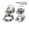 Fashion Personality Skull Ghost Claw Ring Men's Trendy Retro Personality Simple Niche Men's Ring Set