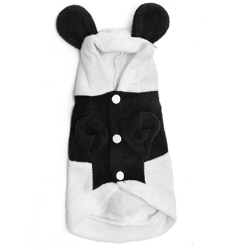 

Adorable Panda Costume Pet Outfit In Soft Fleece For Dogs And Cats XS