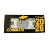 2026 Graduation Money Holder Wooden Cash Gift Holder Class of 2026 Money Card Envelope Box for High School College University Senior Graduates