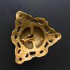 Brass Desk Bell Ornate Floral Reception Service Bell, Countertop Ringer for Hotels