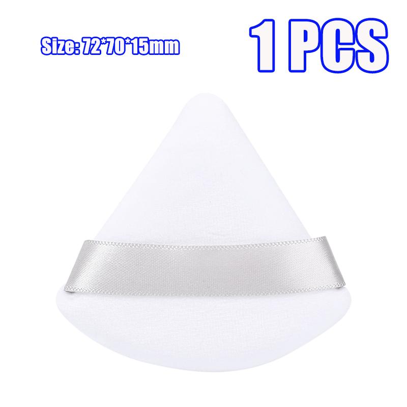 

1-60pcs Triangle Velvet Powder Puff Soft Washable Sponge Black Pink Cosmetic Puffs Loose Powder Facial Beauty Makeup Accessories белый