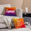 Classic PPaulaner Spezi Logo Cushion Cover Pillowcase Short Plush Invisible Zipper Room Sofa Cushion Cover
