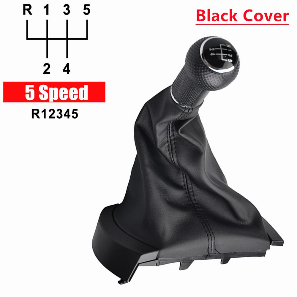 For SEAT Ibiza 2002 2003 2004-2010 New Manual 5 6 Speed Car Gear Stick Shift Knob Lever HandBall PU Leather Gaiter Boot Cover