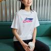 Li-Ning Casual Sports Round Neck Logo Printed Short Sleeve T-Shirt Women T-Shirts White AHSR966-4