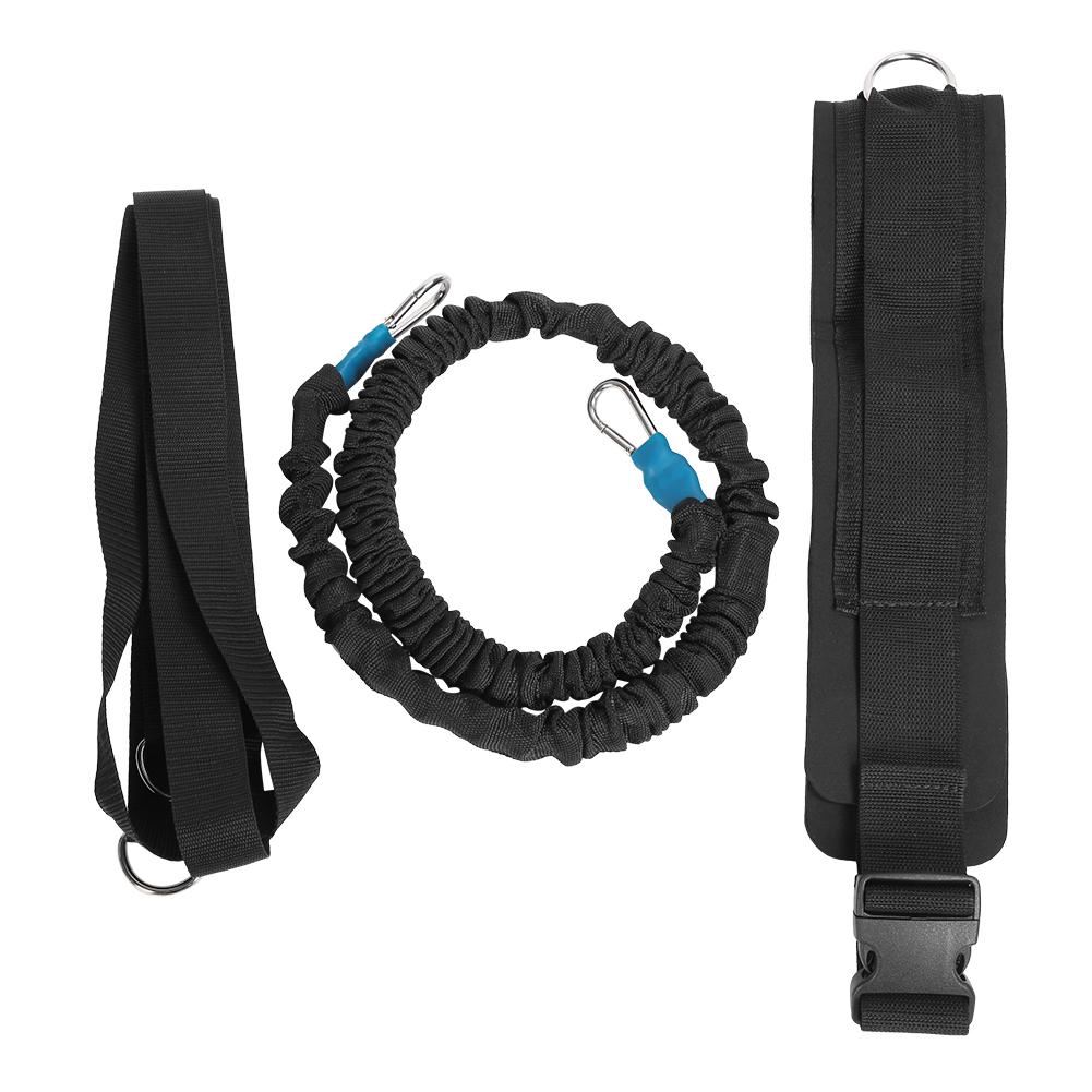 Multi functional Resistance Trainer Acceleration Speed Cord Rope Set for Sports Strength Running Training (4 ring cross