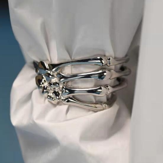 Arm Ring Bracelet Dark Style Adjustable Skull Hand Wristband Clothes