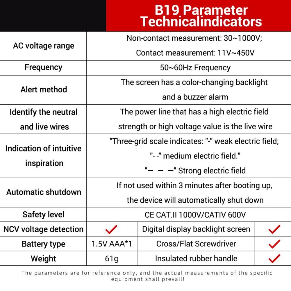 Digital Voltmeter Pen LCD Backlight Voltmeter Backlit LCD Display