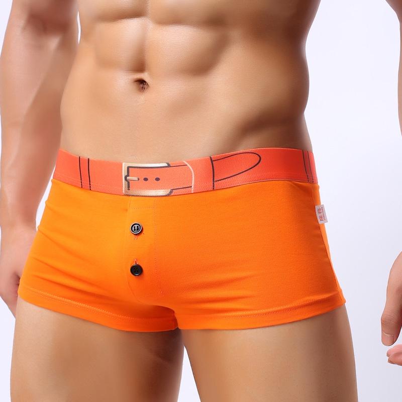 Premium Quality Men 3d Print Underwear Featuring Button File Open Bulge Design For Ultimate Comfort