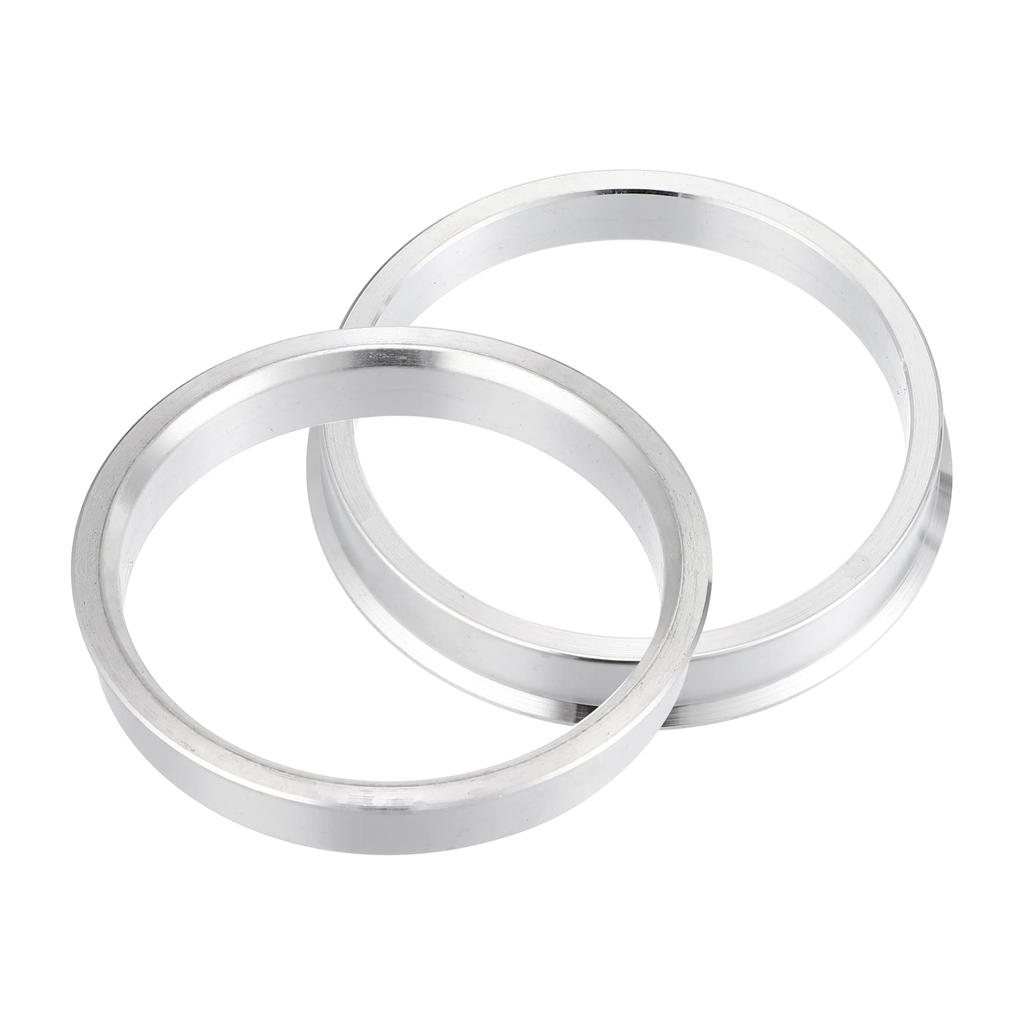 uxcell Zentrierring Aluminiumlegierung Auto Nabenzentrierring Radersatz Boressor Distanzstück Silberton 4 Stück 64,1 mm-57,1 mm