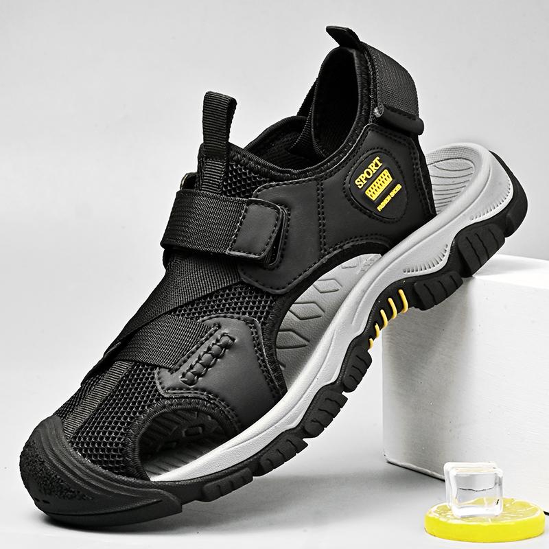 Vintage Style Casual Mens Sandals Hot Sale Summer Shoes New Fashion Man Outdoor Beach Footwear Breathable Quick Dry Wading Shoes