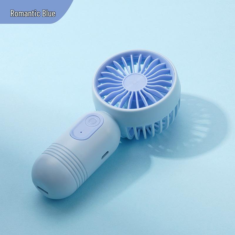 

Rechargeable Mini Handheld USB Fan: 3-Speed Portable Powerhouse 13.5 cm High
