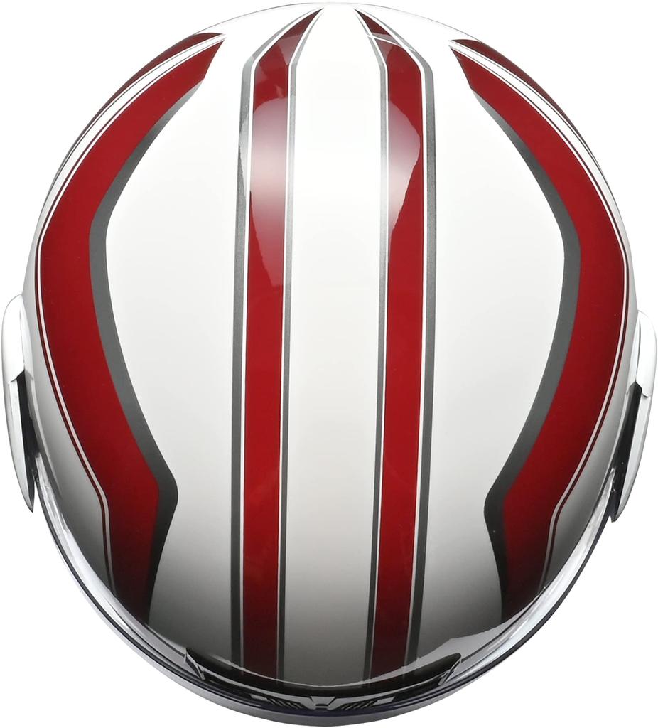 LEAD Motorcycle Jet Helmet APRET White Free Size than (Less 57-60cm)