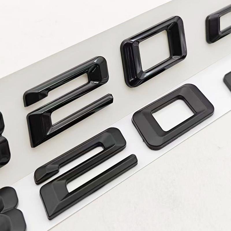 3D ABS Chrome Matte Black Car Styling Logo 320d Badge Rear Trunk Emblem Decal For BMW 3 Series 320d E34 E46 F31 Auto Accessories