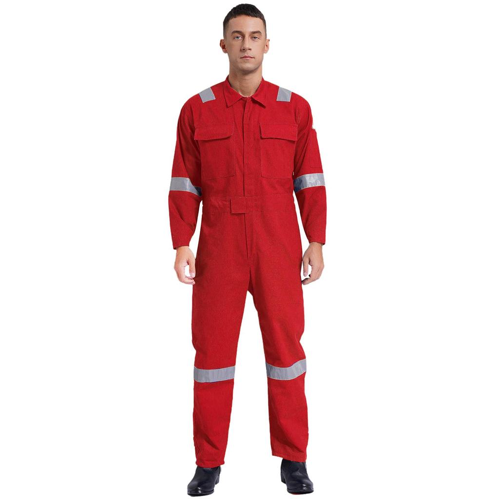 Heren Unisex Katoenen Werk Overalls Eendelig Jumpsuit Stofdicht Werkplaats Uniformen Tuinbroeken Multi-pocket Overalls Werkkleding