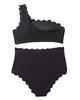 Azura Exchange Scalloped One-Shoulder Bikini