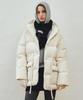 MONGDOL Duck Down String Belted Half Padded Jacket Cream Mdjp025Cream