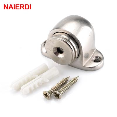 Door Stop Casting Floor-mounted Magnetic Holder Zinc Alloy Magnet Stops With Screws