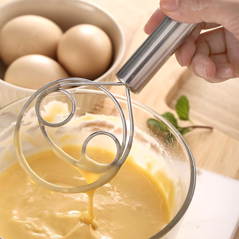 Stainless Steel Non-Stick Dough & Batter Whisk Mixer