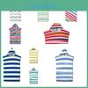 Striped Quick Drying Hooded Bathrobe For Swimming And Beach Vacation
