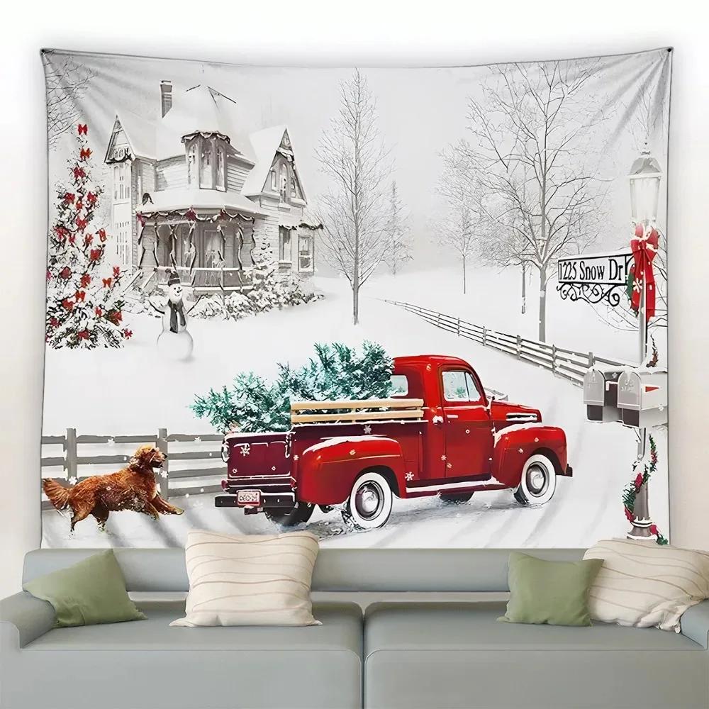 Рождественский снеговик Рождественская елка Гобелен Спальня Гостиная Дом Рождественские — фото 8