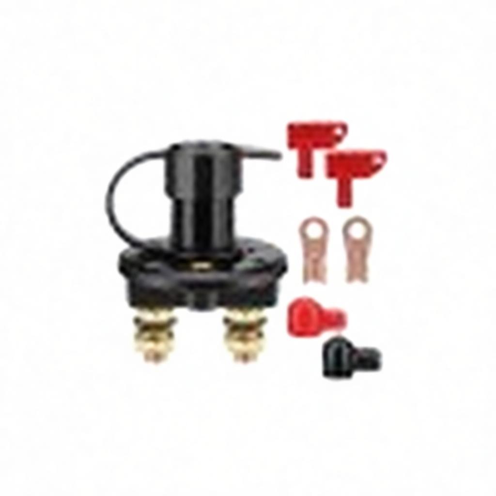 Master Battery Disconnect Switch Rotary Cut Off Isolator Copper Terminal For Car Truck Marine Boat Vehicle Power Protection