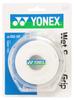YONEX Wet Super Grip Tennis and Badminton Grip Tape with Case of AC1025P White (Pack 5)