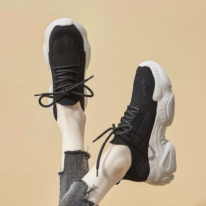 

Летние Новые Сетчатые Дышащие Женские Кроссовки на Толстой Подошве на Все Случаи Жизни, Весенне-Осенние, Модные 40