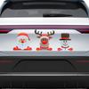 Christmas Car Decor Reflective Santa Stickers for a Festive Atmosphere