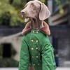 Pet Dog Dog Large Dog Winter Padded Jacket Thickened Warm Green Padded Coat Samo Labrador Golden Feather Padded Coat