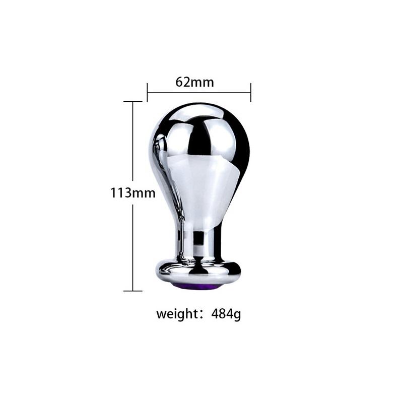 RUNYU Large Anal Plug Metal Lighting Modeling Butt Plug Women Men Anal Expansion Couple Adule Sex Toy 18+