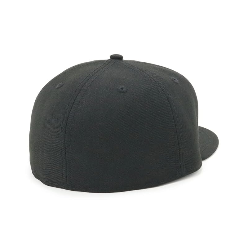 New Era (new era) new era cap 59FIFTY Plain color basic black/white 7 1/4 5950 BASIC BLK SWHI 25J