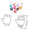 Kids Cartoon Animal Warm Gloves Handwoven Half Finger Gloves Universal Handwear