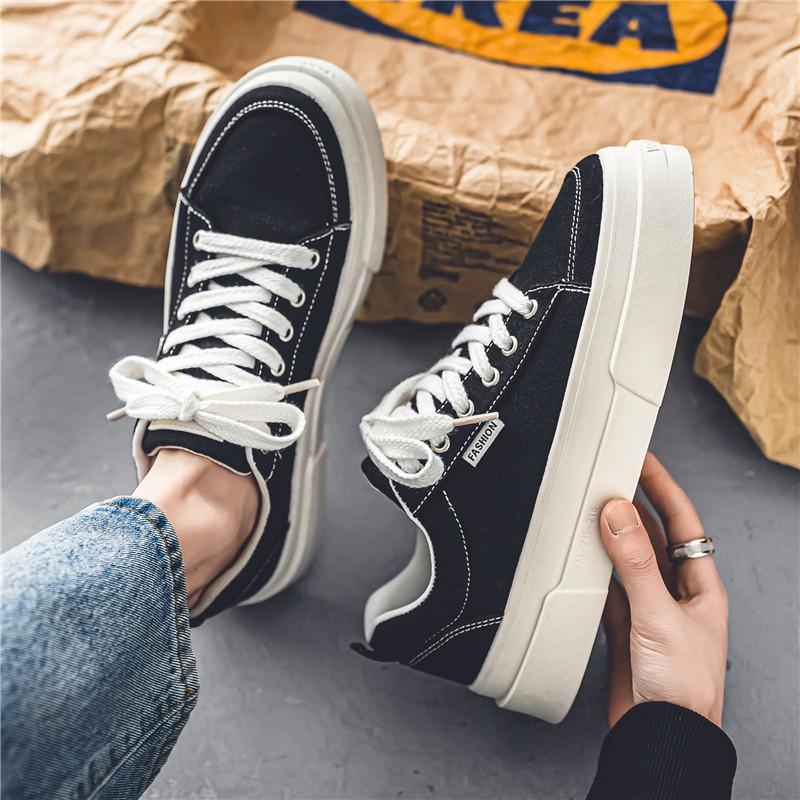 Herren Freizeitschuhe Vier Jahreszeiten Mode Leinwand Skateboarden Studenten Bequeme Sneaker Jungen Trendig Weiche Sohle Atmungsaktive Schuhe