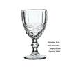 Vintage geprässter Rotweinglas - Elegantes dickes Glas für Hochzeiten & Dekoration