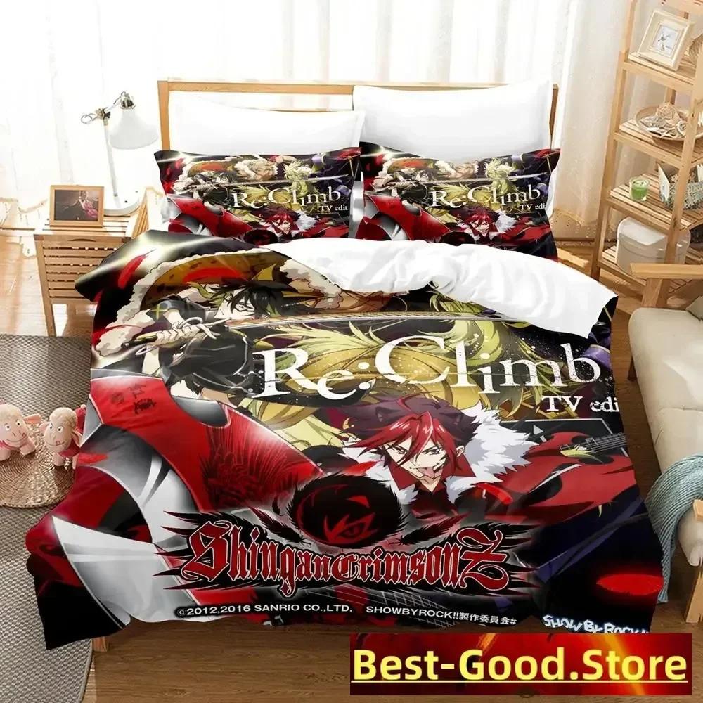 New Show By Rock! Bedding Set Single Twin Full Queen King Size Bed Set Adult Kid Bedroom Duvetcover Sets Anime parure de lit Bed