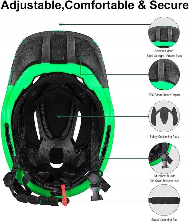 Rowerowy Kask Dziecięcy, Odporny Na Wstrząsy I Pot, Bezpieczny, Silny