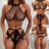 Women's Fashion Sexy StrapsTwo-Piece Suit Solid Color Wireless Bra Sexy Underwear Panties