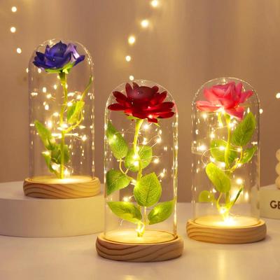 Preserved Rose Glass Dome Gift for Valentine's and Women's Day