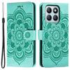 For Honor X8b 4G Case PU Leather Mandala Imprinted Design Wallet Phone Cover