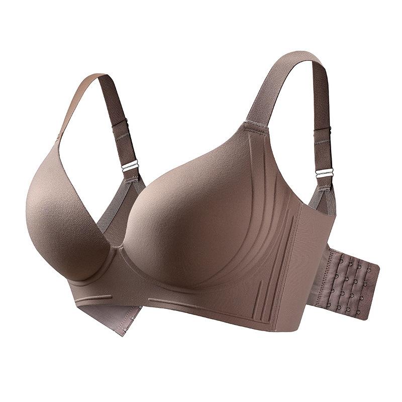 Seamless Bra Women's Lace-holding Underwear Gathering Bra Large-sized Thin Bra Push Up Bra