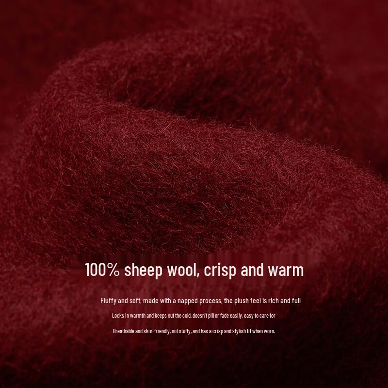 Yinman 2025 Winter Women's Pure Merino Wool Small Lapel Double-Faced Coat