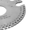 652F Stainless Steel 0-36 Round AWG SWG Wire Gauge Thickness Measuring Sheet Diameter Metal Machinist Measurement Plate Ruler